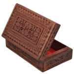 Handicraft Handmade Designer Wooden Jewellery Box for Women, Birthday, Wedding, Anniversary (6 x 4 Inches)