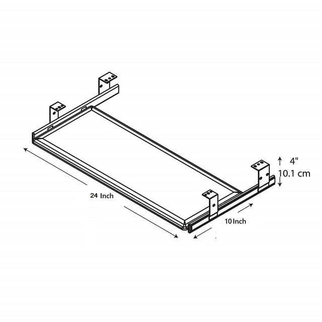 keyboard tray under desk
