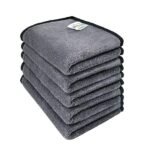 Premium Grey Microfiber Cloths (4-Pack, 40x40cm, 340 GSM)