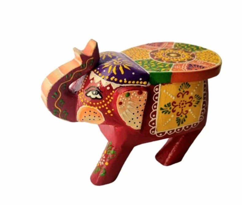 hand painted side table